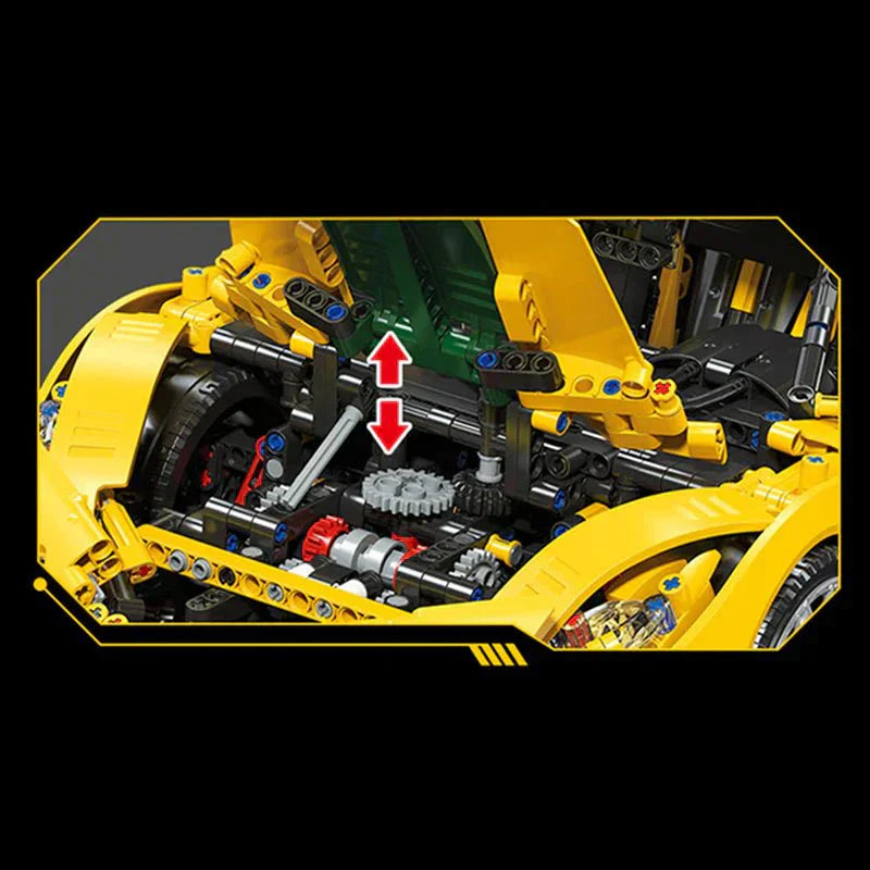 Track-Only Hypercar P1 GTR Yellow | 3315pcs