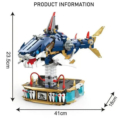 Mechanical Cyber Shark | 1213pcs