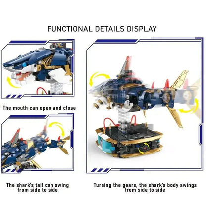 Mechanical Cyber Shark | 1213pcs