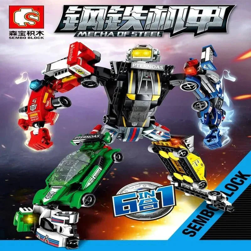 Mechanical Transformation Robot Racing Car Bricks Toy | 657pcs – Motor ...