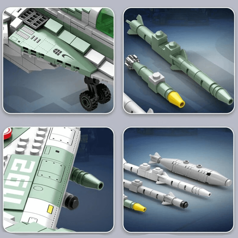 MiG Gurevich MIG-29 Fighter | 1386pcs