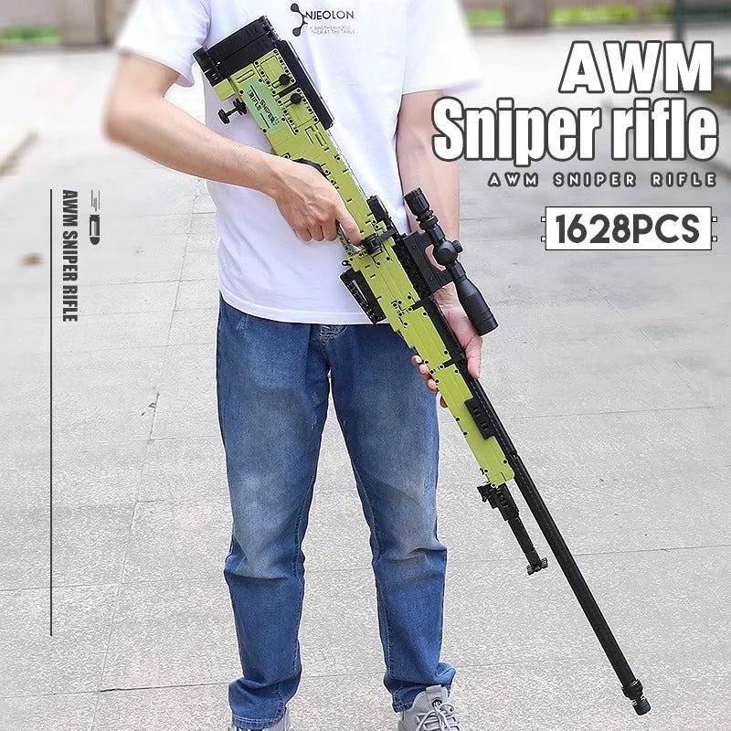 Military AWM Sniper Rifle Gun | 1628pcs