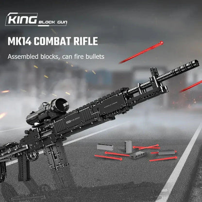 Military MK14 Battle Assault Rifle | 1606pcs