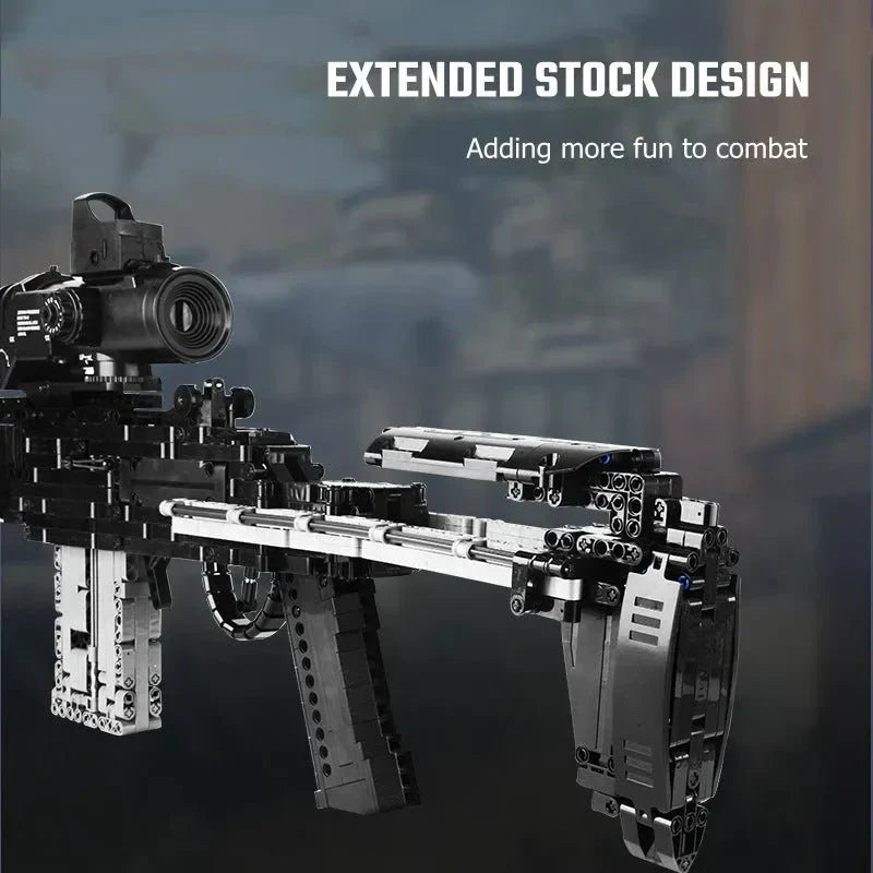 Military MK14 Battle Assault Rifle | 1606pcs – Motor Builds