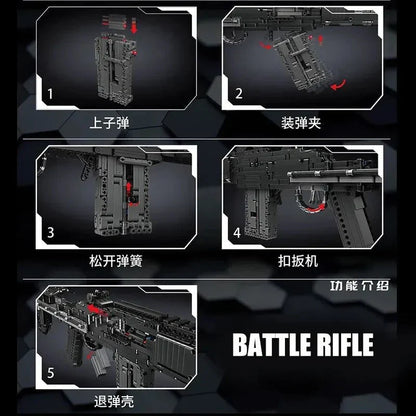 Military MK14 Battle Assault Rifle | 1606pcs