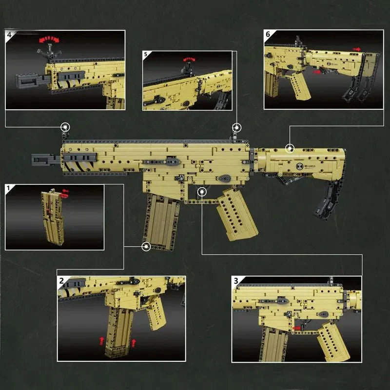 Military Scar Assault Rifle | 1369pcs