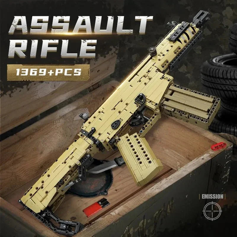 Military Scar Assault Rifle | 1369pcs – Motor Builds