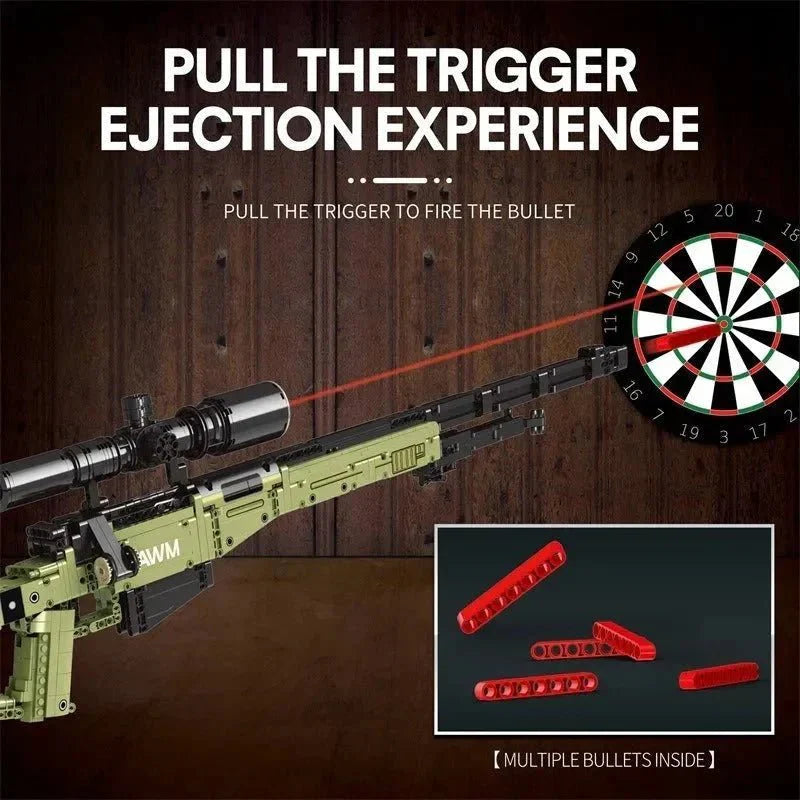Military Super Magnum AWM Sniper | 1336pcs