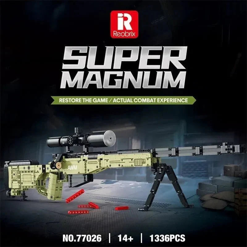 Military Super Magnum AWM Sniper | 1336pcs
