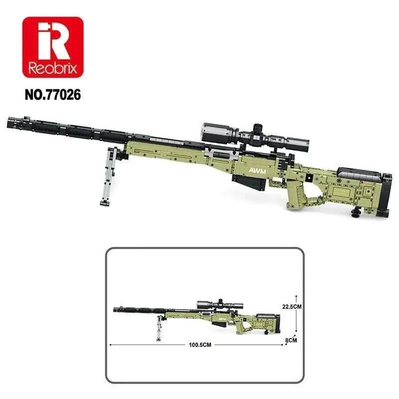 Military Super Magnum AWM Sniper | 1336pcs