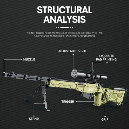 Military Super Magnum AWM Sniper | 1336pcs