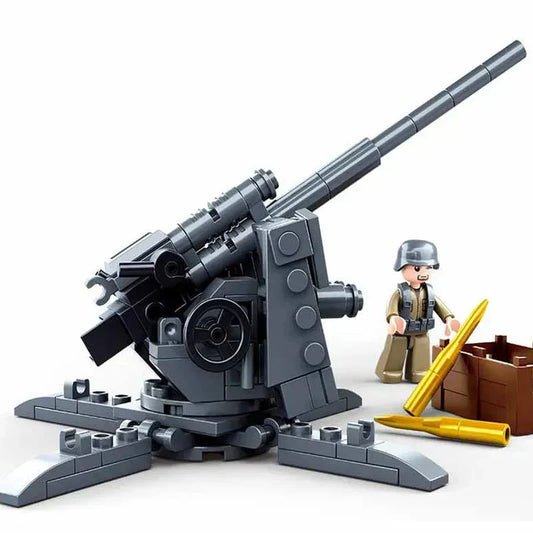 Military WW2 Normandy Landing 88MM Anti-Tank Gun | 115pcs