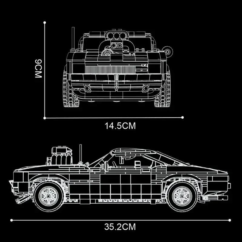 Mini Classic Muscle Coupe | 1439pcs