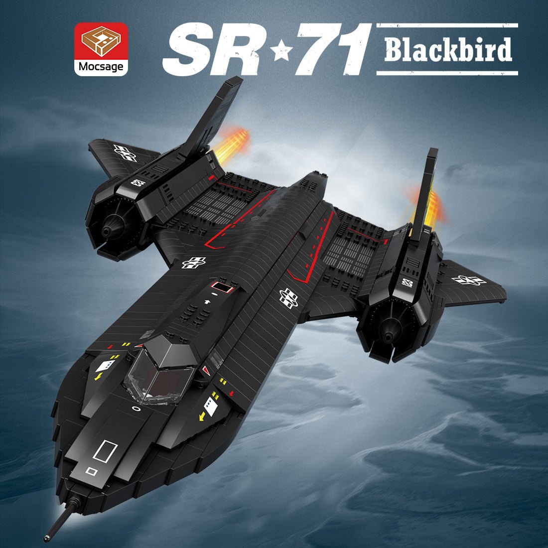 Sr71 Blackbird Tactical Aircraft | 1905pcs