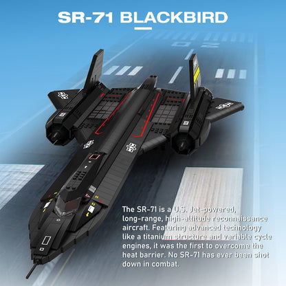 Sr71 Blackbird Tactical Aircraft | 1905pcs