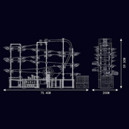 Motorised GBC Marble Run | 2437pcs