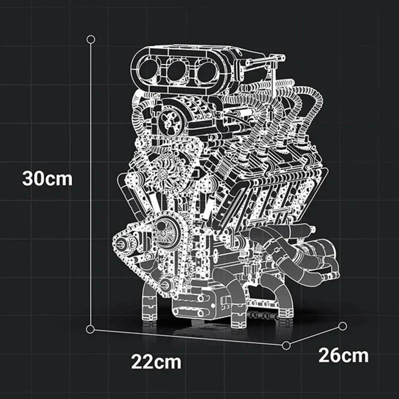 Motorised Muscle V8 | 2347pcs