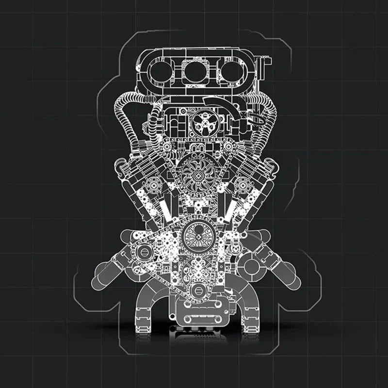 Motorised Muscle V8 | 2347pcs