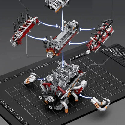 Motorised Muscle V8 | 2347pcs