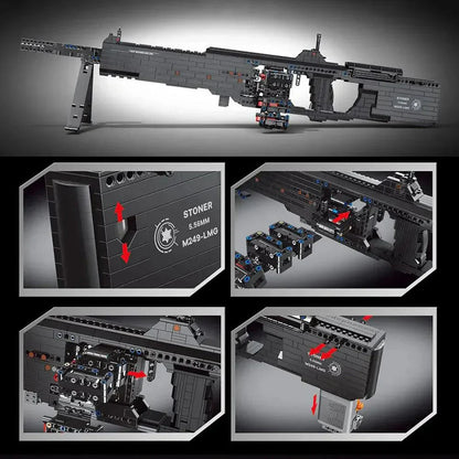 Motorized Burst Light Machine Gun | 1408pcs