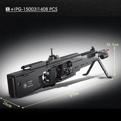 Motorized Burst Light Machine Gun | 1408pcs
