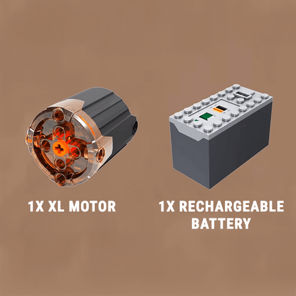 Motorized Flat-6 Boxer Engine | 608pcs