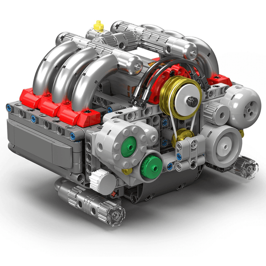Motorized Flat-6 Boxer Engine | 608pcs