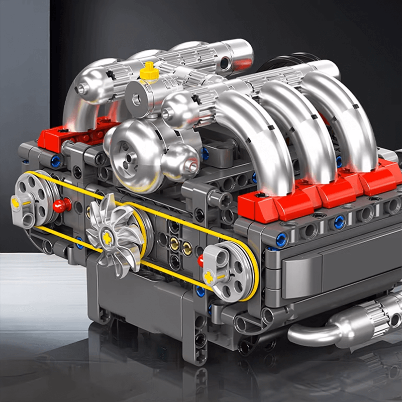 Motorized Flat-6 Boxer Engine | 608pcs
