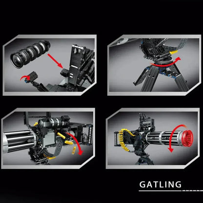 Motorized Gatling Heavy Machine Gun | 1935pcs