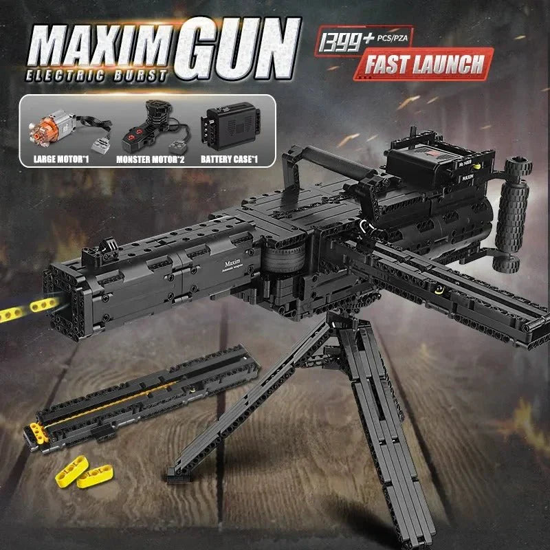 Motorized Maxim Burst Gun | 1399pcs