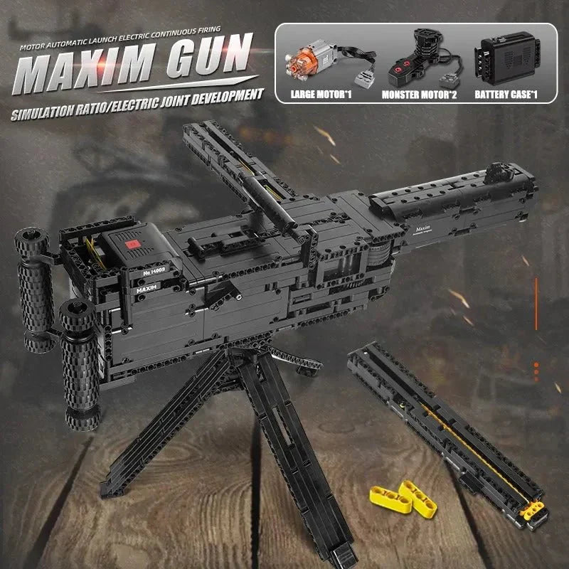 Motorized Maxim Burst Gun | 1399pcs