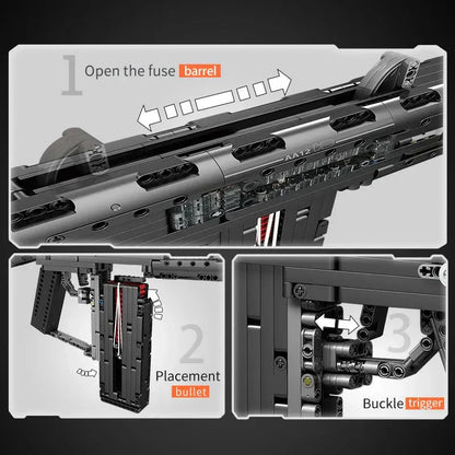 Motorized MPSAA-12 Assault Rifle | 1680pcs