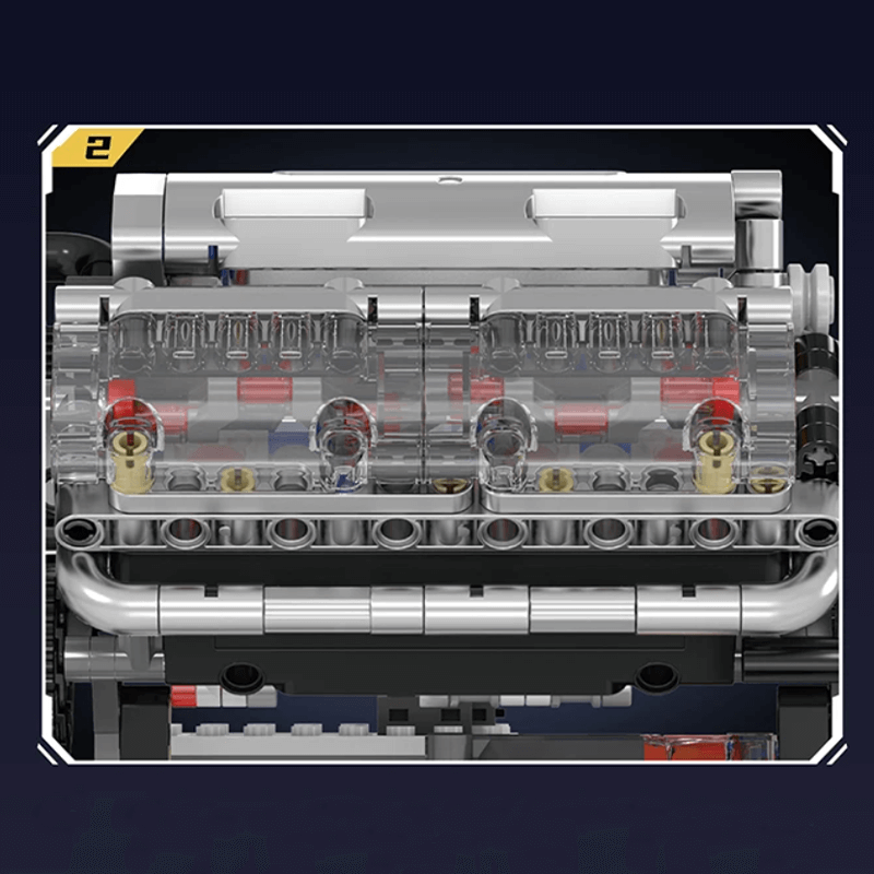 Motorized V8 Muscle Engine | 534pcs