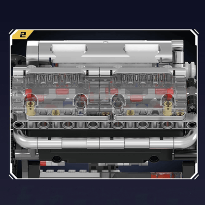 Motorized V8 Muscle Engine | 534pcs
