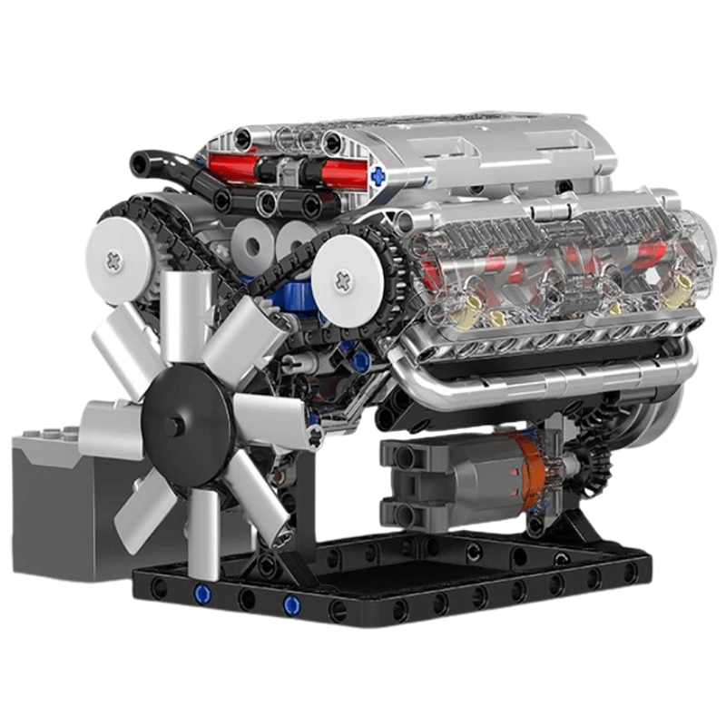 Motorized V8 Muscle Engine | 534pcs – Motor Builds