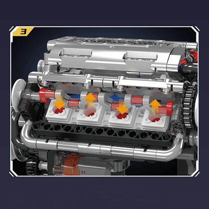 Motorized V8 Muscle Engine | 534pcs