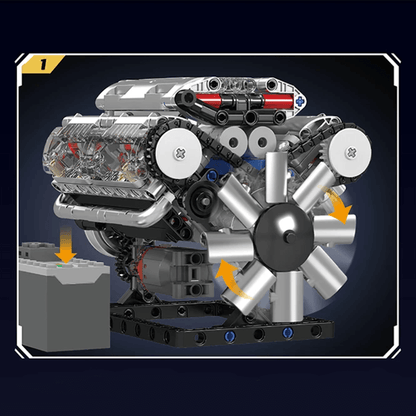 Motorized V8 Muscle Engine | 534pcs