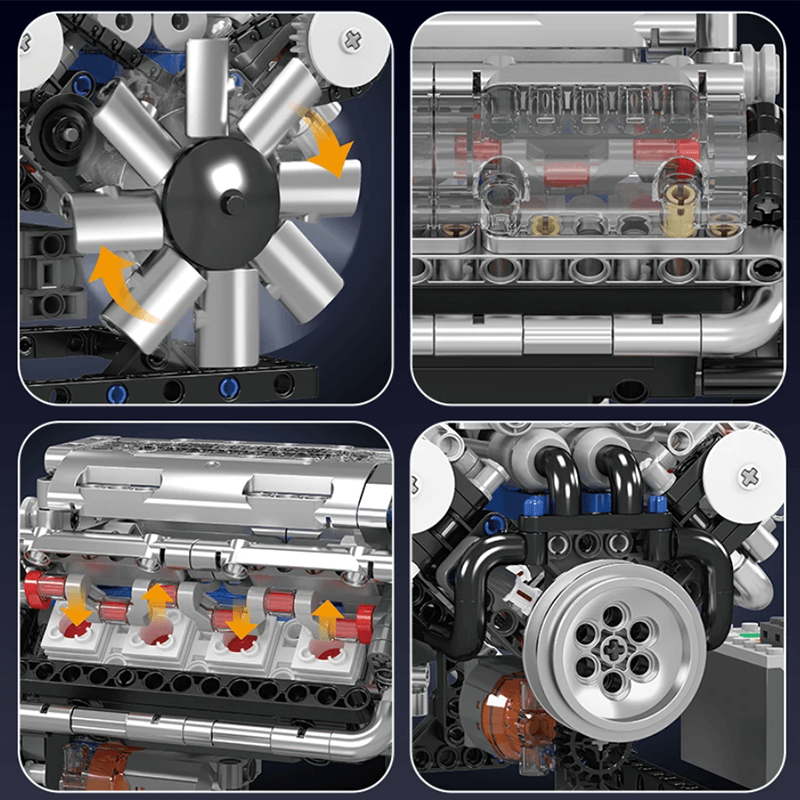 Motorized V8 Muscle Engine | 534pcs