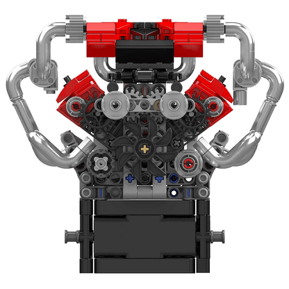 Motorized V8 Supercar Engine | 749pcs
