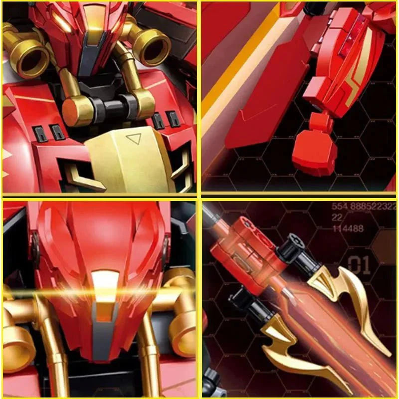 Movie Halberd Athena Transforming Mecha Robot Bricks Toy | 511pcs ...