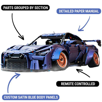Stanced R35 GTR Godzilla Twin-Turbo | 2389pcs