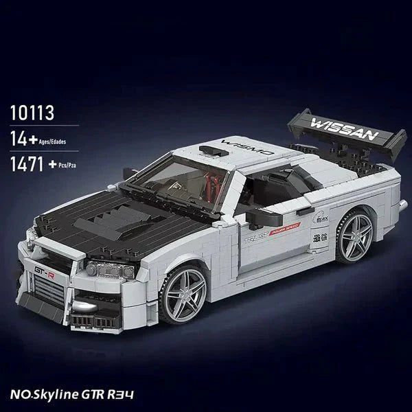 Godzilla Skyline R34 GTR | 1471pcs
