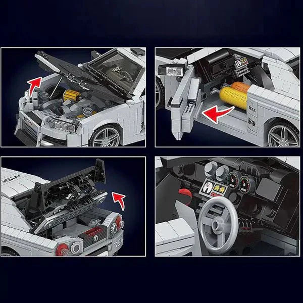 Godzilla Skyline R34 GTR | 1471pcs
