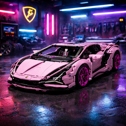 Pink Edition Italian Supercar | 3696pcs