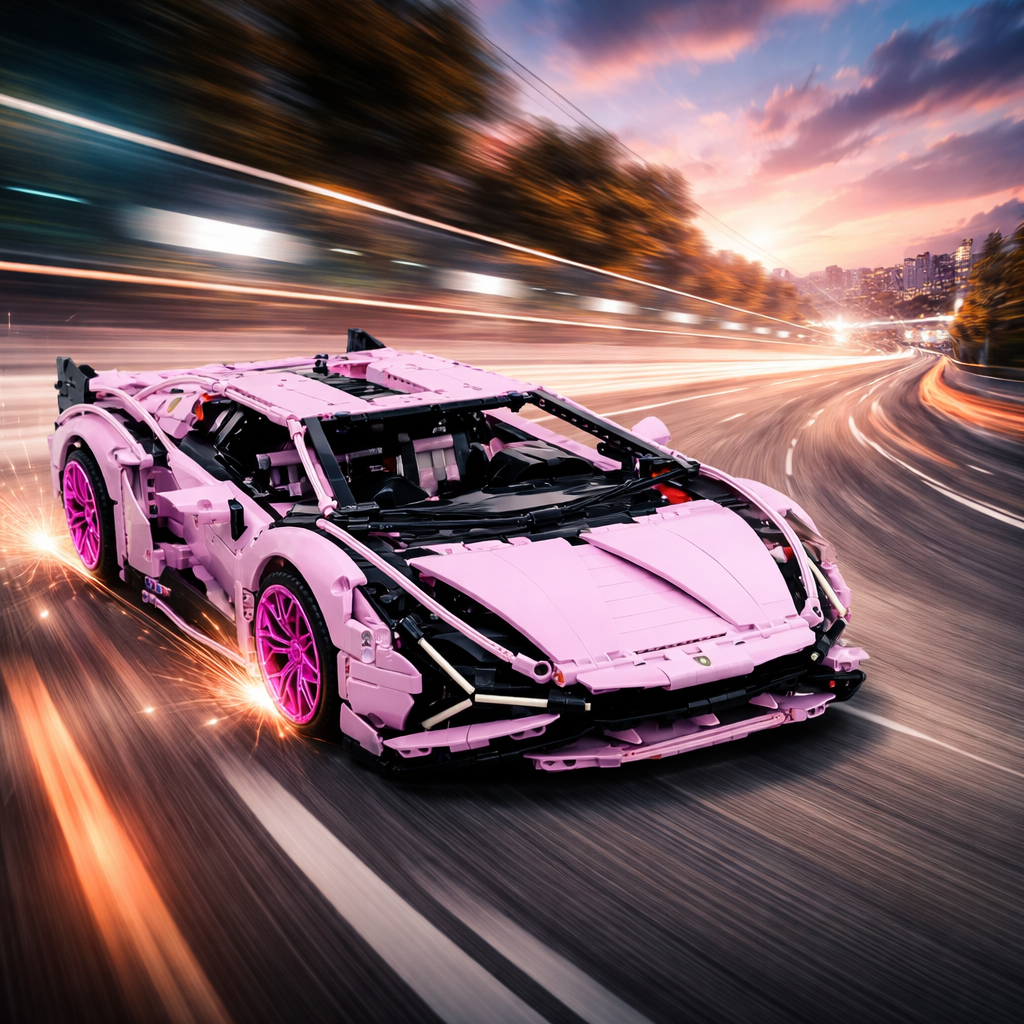 Pink Edition Italian Supercar | 3696pcs