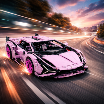 Pink Edition Italian Supercar | 3696pcs