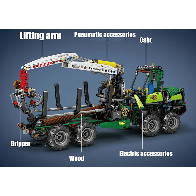 Pneumatic Forestry Harvester | 938pcs