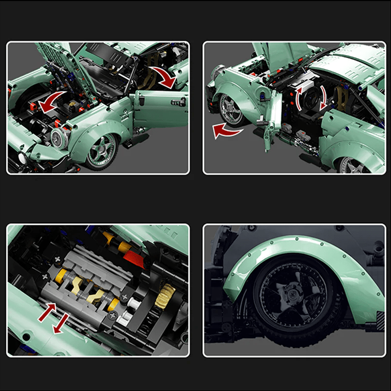 Widebody 911 Retro Rear-Engine Coupe | 2434pcs