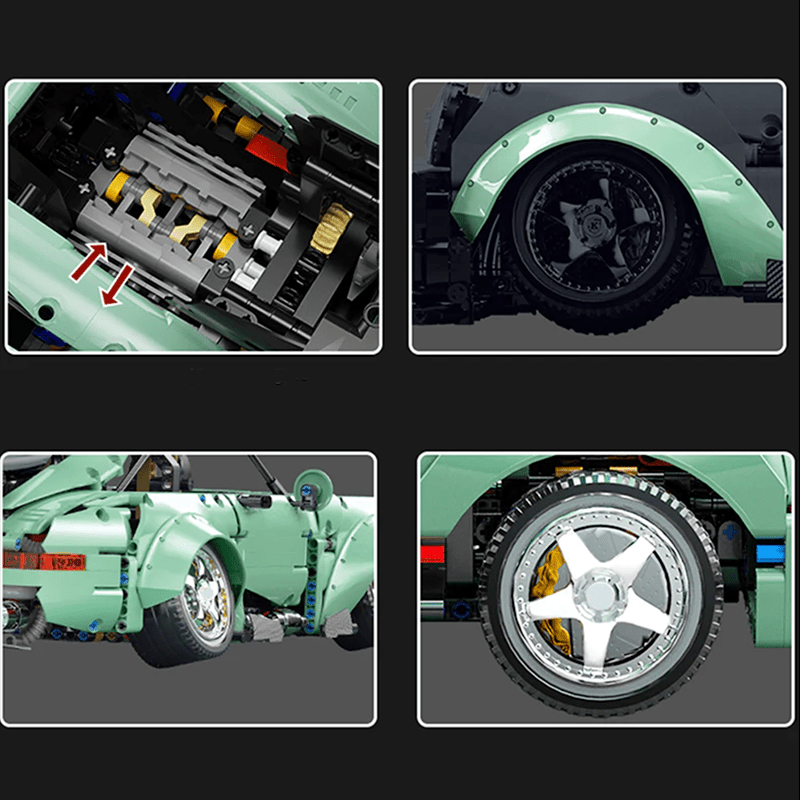 Widebody 911 Retro Rear-Engine Coupe | 2434pcs