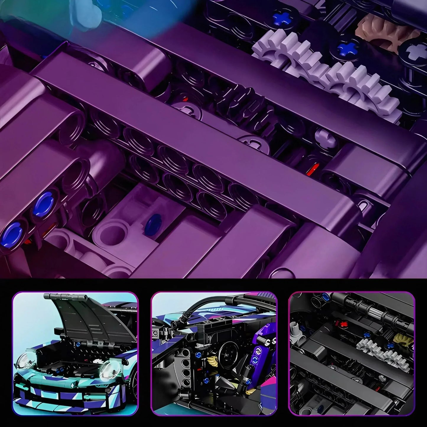 911 Cyberpunk Street Supercar | 1115pcs